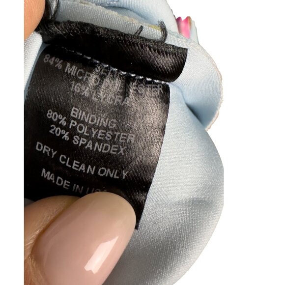 Cynthia Rowley Floral Dress Size 0 Pink and Gold Floral Flamboyant Midi Feminine - Picture 9 of 10